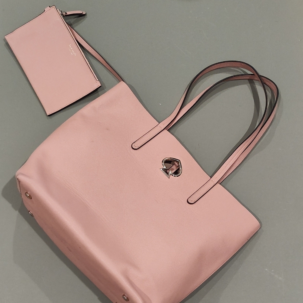 Kate Spade Suzy Large North South Pink Textured Leather Tote